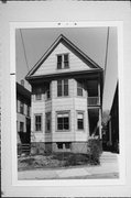 1822 N PULASKI, a Queen Anne duplex, built in Milwaukee, Wisconsin in 1904.