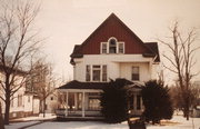 347 W MAIN ST, a Queen Anne house, built in Evansville, Wisconsin in 1855.