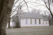 SW OF ORFORDVILLE ON W CHURCH RD OPP 1/2 MI W OF DICKEY RD, a Front Gabled church, built in Spring Valley, Wisconsin in 1847.