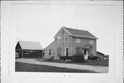 WEST SIDE OF LATHERS RD, 1/2 MILE SOUTH OF J WEST SIDE OF LATHERS RD, 1/2 MILE SOUTH OF J, a Greek Revival house, built in Turtle, Wisconsin in 1850.