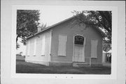 SOUTHWEST CORNER OF CARVERS ROCK RD AND TOWN HALL RD, 2 MILES SOUTH OF 14-H, a Greek Revival church, built in Bradford, Wisconsin in 1866.