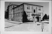 COUNTY HIGHWAY F, a Art Deco live-in care facility/sanitarium, built in Janesville, Wisconsin in 1938.