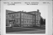 COUNTY HIGHWAY F, a Art Deco live-in care facility/sanitarium, built in Janesville, Wisconsin in 1938.