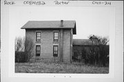 SOUTHEAST CORNER OF FOX RD, AND COUNTY HIGHWAY M, a Gabled Ell house, built in Porter, Wisconsin in 1860.