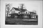 SOUTH SIDE OF POMEROY RD, EAST OF DALLMAN RD, a Greek Revival house, built in Fulton, Wisconsin in 1857.