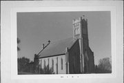 S SIDE OF HIGH, W OF SCHOOL, CREST OF TULL, a Early Gothic Revival church, built in Edgerton, Wisconsin in 1892.