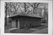 321 BURR W JONES CR, a Astylistic Utilitarian Building bath house, built in Evansville, Wisconsin in 1924.