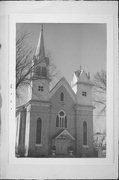 21 S MADISON ST, a Early Gothic Revival church, built in Evansville, Wisconsin in 1867.