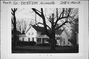 288 E MAIN ST, a Greek Revival house, built in Evansville, Wisconsin in 1858.