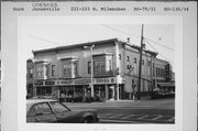 221-223 W MILWAUKEE ST 221-223 W MILWAUKEE ST, a Italianate large retail building, built in Janesville, Wisconsin in 1878.