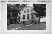 413 S PARKER DR, a Front Gabled one to six room school, built in Janesville, Wisconsin in 1855.