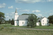 NEW BRIDGE ON COUNTY HIGHWAY D AND CHIPPEWA RIVER, a Front Gabled church, built in Washington, Wisconsin in 1881.