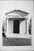 1000 Myrtle St, a Neoclassical/Beaux Arts cemetery building/monument, built in Reedsburg, Wisconsin in 1912.