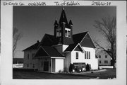 893 US HIGHWAY 63, a Queen Anne church, built in Baldwin, Wisconsin in 1905.