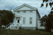 344 JEFFERSON ST, a Greek Revival house, built in Sheboygan Falls, Wisconsin in 1844.