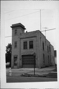 1827 N 10th St, a Astylistic Utilitarian Building fire house, built in Sheboygan, Wisconsin in 1904.