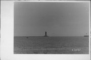 Lake Michigan, a lifesaving station facility/lighthouse, built in Sheboygan, Wisconsin in 1904.