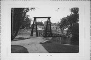 RIVER PARK, OVER SHEBOYGAN RIVER, NEXT TO HIGHWAY 28, OPPOSITE SHORT ST, a NA (unknown or not a building) suspension bridge, built in Sheboygan Falls, Wisconsin in .