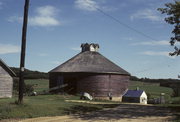 COUNTY HIGHWAY Y, a centric barn, built in Albion, Wisconsin in 1913.