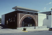 11374 MAIN ST (AKA 240 MAIN ST), a Prairie School bank/financial institution, built in Trempealeau, Wisconsin in 1912.