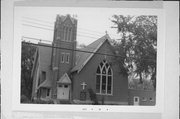 744 W RIVER RD, a Late Gothic Revival church, built in Arcadia, Wisconsin in 1903.