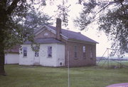 W6995 BRICK CHURCH RD, a Front Gabled one to six room school, built in Walworth, Wisconsin in 1873.