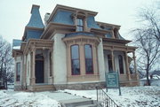 328 W MAIN ST, a Second Empire house, built in Whitewater, Wisconsin in 1868.