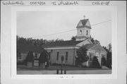 N1509 BRICK SCHOOL RD, a Greek Revival church, built in Walworth, Wisconsin in 1870.