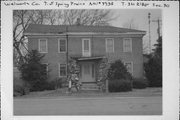 N5509 State Trunk Highway 120, a Two Story Cube house, built in Spring Prairie, Wisconsin in 1845.