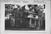 841 RACINE ST, a Queen Anne house, built in Delavan, Wisconsin in 1906.