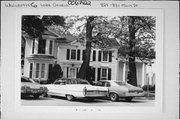 829 MAIN ST, a Greek Revival house, built in Lake Geneva, Wisconsin in 1844.