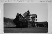 9376 OLD FOND DU LAC RD, a Queen Anne house, built in Kewaskum, Wisconsin in 1895.