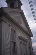 19750 W NATIONAL AVE, a Greek Revival church, built in New Berlin, Wisconsin in 1858.