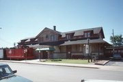 Chicago and Northwestern Railroad Passenger Depot, a Building.