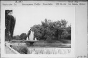 ON MENOMONEE RIVER NEAR MAIN ST AND WATER ST INTERSECTION, a NA (unknown or not a building) dam/lock, built in Menomonee Falls, Wisconsin in 1954.
