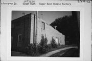 COUNTY TRUNK WW, IN DOWNTOWN SUGAR BUSH, a Astylistic Utilitarian Building cheese factory, built in Lebanon, Wisconsin in 1900.