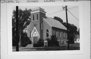 204 MAPLE ST, a Early Gothic Revival church, built in Waupaca, Wisconsin in 1905.