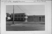 333 1ST ST, a Art/Streamline Moderne dairy processing facility, built in Menasha, Wisconsin in 1949.