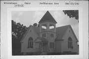JEFFERSON AVE, W SIDE, 2ND BUILDING S OF LARRABEE ST JEFFERSON AVE, W SIDE, 2ND BUILDING S OF LARRABEE ST, a Queen Anne house of worship, built in Omro, Wisconsin in 1900.