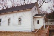1611 HIGHWAY #152, a Greek Revival meeting hall, built in Mount Morris, Wisconsin in 1870.