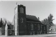 N5674 CTH E, a Late Gothic Revival church, built in Neva, Wisconsin in 1927.