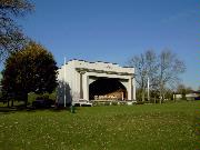 PARK ST, SUNSET PARK, a Neoclassical/Beaux Arts bandstand, built in Elkhorn, Wisconsin in 1926.