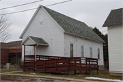 CA.130 W WALNUT ST, a Front Gabled church, built in Lancaster, Wisconsin in 1884.
