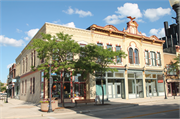 625-629 N 8TH ST, a Italianate retail building, built in Sheboygan, Wisconsin in 1881.