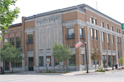 9 S Broad St, a Art Deco city hall, built in Elkhorn, Wisconsin in 1931.
