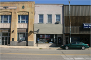 134 Front Street, a Commercial Vernacular small retail building, built in Beaver Dam, Wisconsin in 1910.