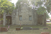 Burlington Cemetery Chapel, a Building.