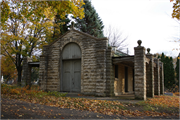 701 BROWN'S LAKE RD 701 BROWN'S LAKE RD, a Romanesque Revival cemetery building/monument, built in Burlington, Wisconsin in 1921.