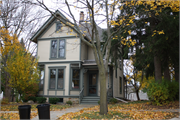 217 W JEFFERSON ST, a Queen Anne house, built in Burlington, Wisconsin in 1890.