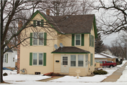 372 S KANE ST, a Queen Anne house, built in Burlington, Wisconsin in 1890.